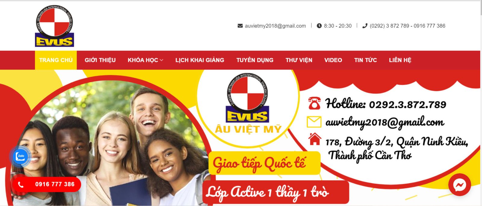 ANH NGỮ CẦN THƠ - ÂU VIỆT MỸ ANH NGỮ CẦN THƠ - ÂU VIỆT MỸ