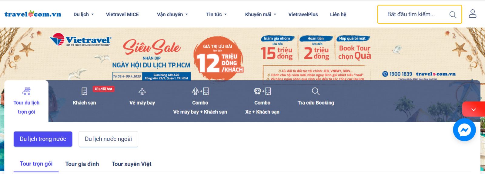 VIETRAVEL - Công ty du lịch tại Cần Thơ VIETRAVEL - Công ty du lịch tại Cần Thơ