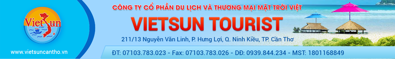 Công Ty Du Lịch Vietsun Tourist Cần Thơ - Công ty du lịch ở Cần Thơ Công Ty Du Lịch Vietsun Tourist Cần Thơ - Công ty du lịch ở Cần Thơ